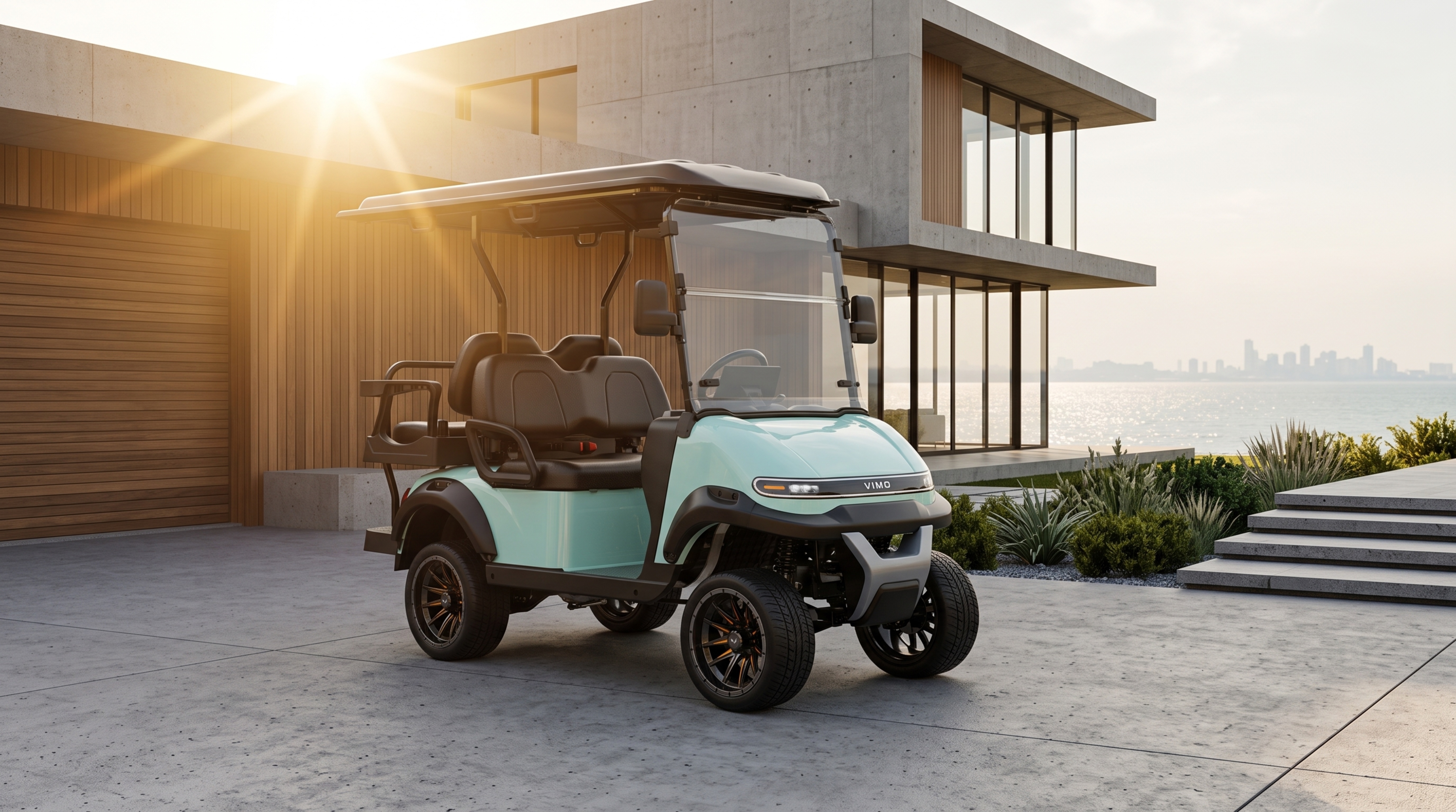 Vimo C1 premium golf cart serving as your everyday companion for elegant golf course transportation